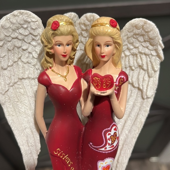 Thomas Kinkade Angelic Sisters of Heartfelt Promises collection figure - Picture 5 of 5